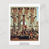 Dood van Lucpensiona door Sandro Botticelli Briefkaart (Voorkant)
