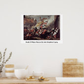 Dood van majoor Peirson door John Singleton Copley Poster (Keuken)
