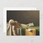 Dood van Marat door Jacques Louis David Briefkaart (Voorkant / Achterkant)