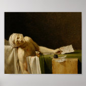 Dood van Marat door Jacques-Louis David Poster (Voorkant)
