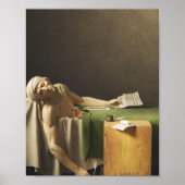 Dood van Marat door Jacques Louis David Poster (Voorkant)