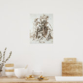 Dood van Orpheus - Albrecht Durer - c1497 Poster (Keuken)