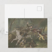 Dood van Patrick Ferguson op King's Mountain Briefkaart (Voorkant / Achterkant)
