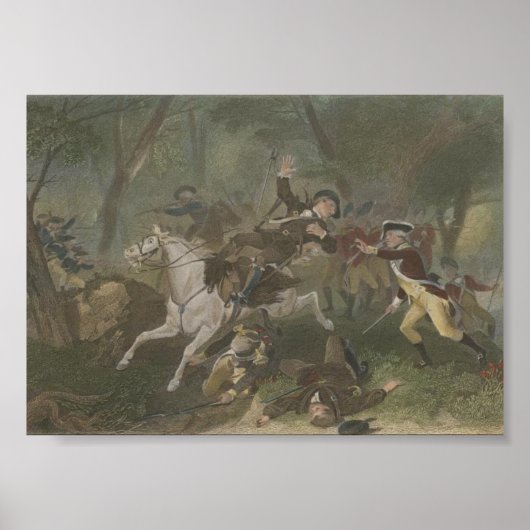 Dood van Patrick Ferguson op King's Mountain Poster (Voorkant)