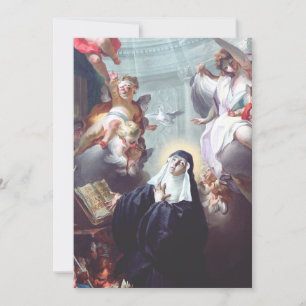Dood van Saint Scholastica Bedankkaart