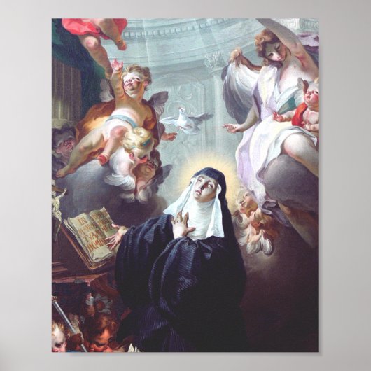 Dood van Saint Scholastica Poster (Voorkant)