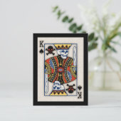 Dood van schoppen briefkaart (Staand voorkant)