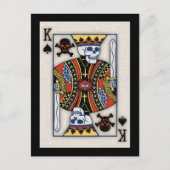 Dood van schoppen briefkaart (Voorkant)