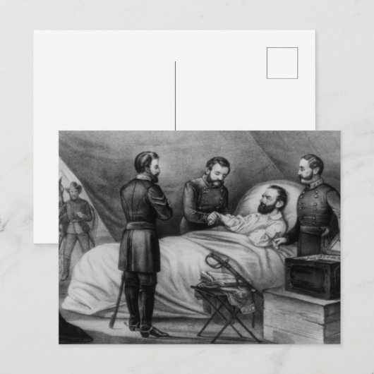 Dood van Stonewall Jackson Briefkaart (Voorkant / Achterkant)