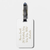 Dood van vrede bagagelabel (Achterkant verticaal)