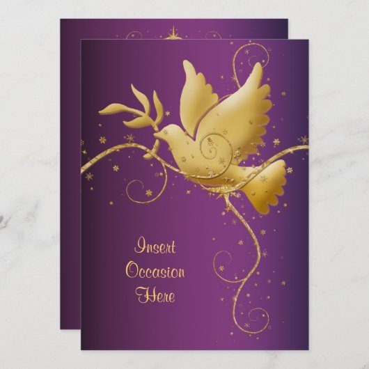 Dood van vrede kaart (Voorkant / Achterkant)