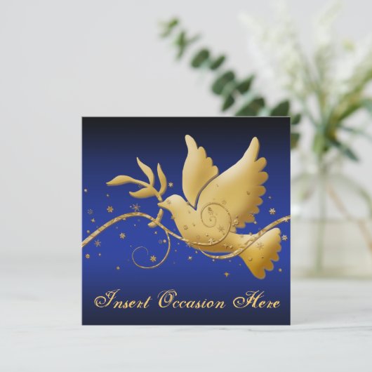 Dood van vrede kaart (Staand voorkant)