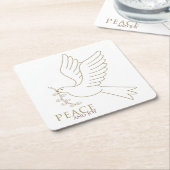 Dood van vrede kartonnen onderzetters (Schuin)