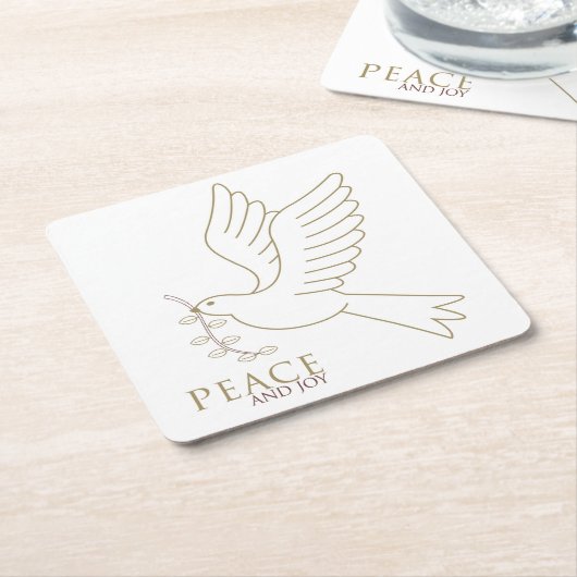 Dood van vrede kartonnen onderzetters (Schuin)