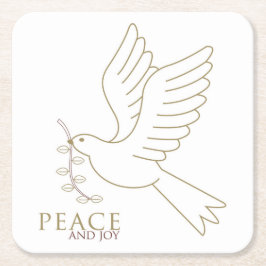 Dood van vrede kartonnen onderzetters