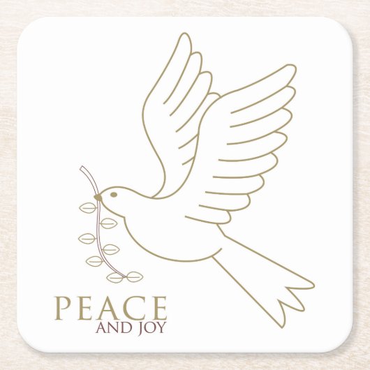 Dood van vrede kartonnen onderzetters (Voorkant)