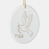 Dood van vrede keramisch ornament (Rechts)