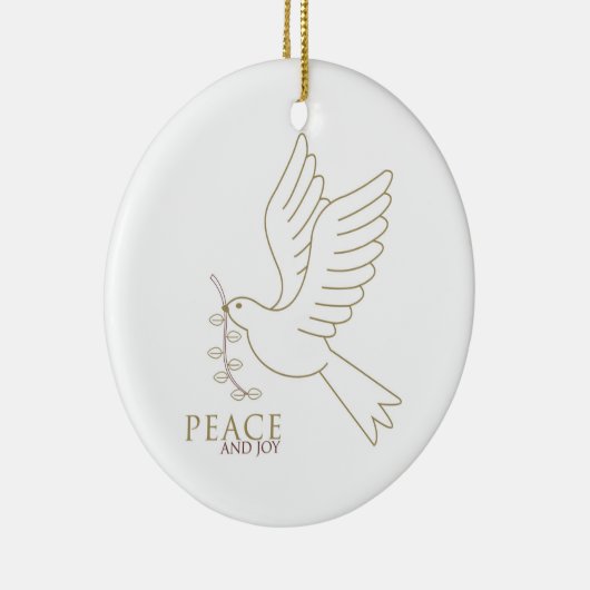 Dood van vrede keramisch ornament (Rechts)