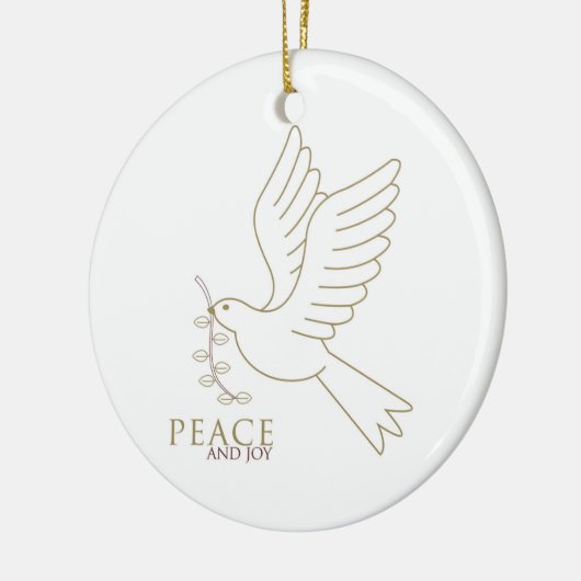 Dood van vrede keramisch ornament (Links)