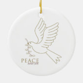 Dood van vrede keramisch ornament (Achterkant)