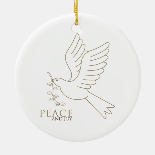 Dood van vrede keramisch ornament (Achterkant)