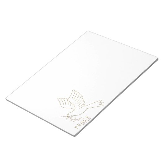 Dood van vrede notitieblok (Schuin)