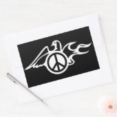 Dood van vrede rechthoekige sticker (Envelop)