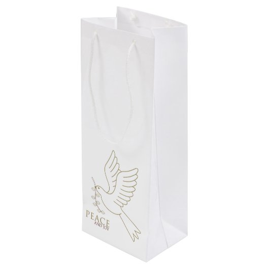 Dood van vrede wijn cadeautas (Achterkant Gekanteld)