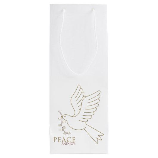 Dood van vrede wijn cadeautas (Achterkant)