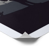 Dood van winterspelminimalistische reisstijl poster (Hoek)