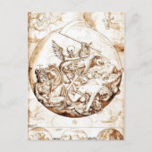 Dood versus Wereld briefkaart (Voorkant)