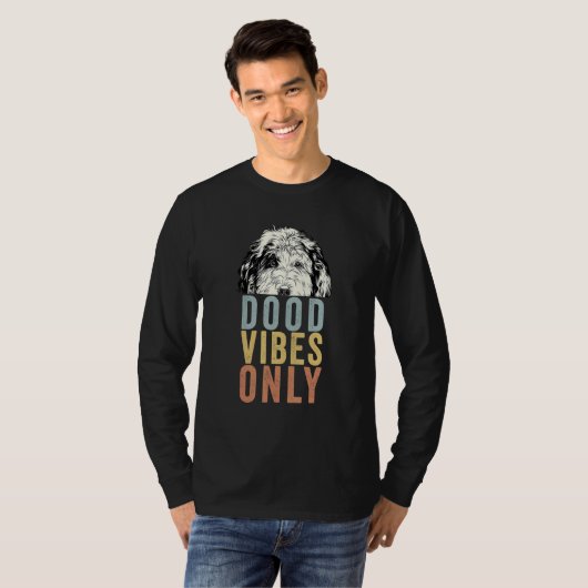 Dood Vibes Only Sheepadoodle Doodle Mama Sheeppoo T-shirt (Voorkant volledig)