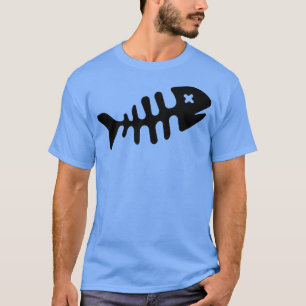 Dood visskelet Gevist zwemmen T-shirt