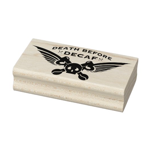 dood voor cafebloffkoffie rubberstempel (Stempel)