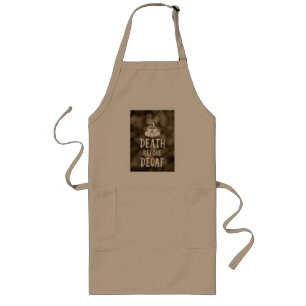 dood voor cafeïne vrije koffie lang schort