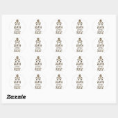 dood voor cafeïnevrij ronde sticker (Vel)