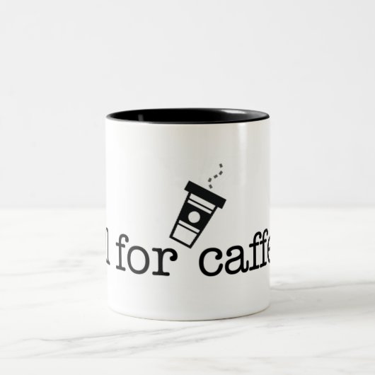 Dood voor Caffeine Tweekleurige Koffiemok (Center)