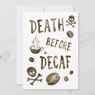 dood voor decaf bokeh kaart