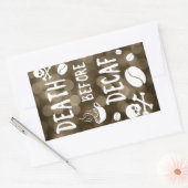 dood voor decaf bokeh rechthoekige sticker (Envelop)