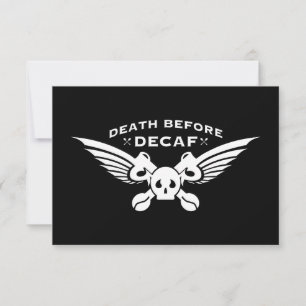 dood voor decaf kaart