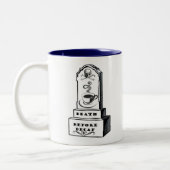 Dood voor decaf-koffie-Mok - Tombstone Cup Tweekleurige Koffiemok (Links)