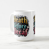 Dood voor Decaf Koffiemok (Voorkant links)