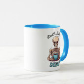 Dood voor decaf; koffieverslaafde mok (Voorkant rechts)