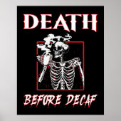 Dood voor Decaf Poster (Voorkant)