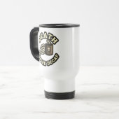 Dood Voor Decaf | Schedel Koffie Verslaafde Forens Reisbeker (Voorkant links)