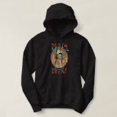 Dood voor decaf Skeleton Coffee Addict Hoodie (Design voorkant)