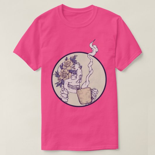 Dood voor Decaf Skeleton T-shirt (Design voorkant)