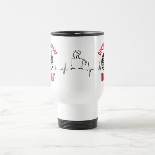 Dood voor decaf Travel Mug Reisbeker (Center)