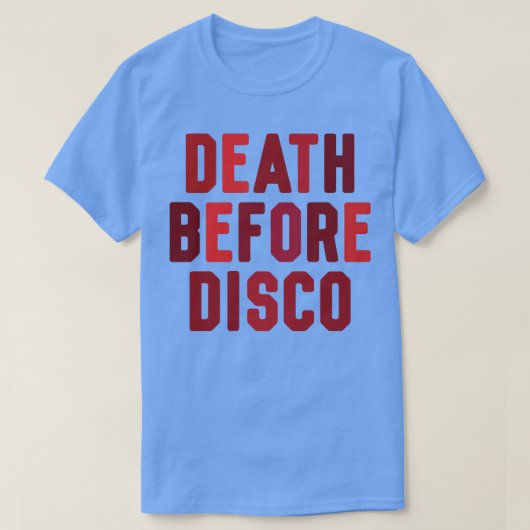 Dood voor Disco T-shirt (Design voorkant)