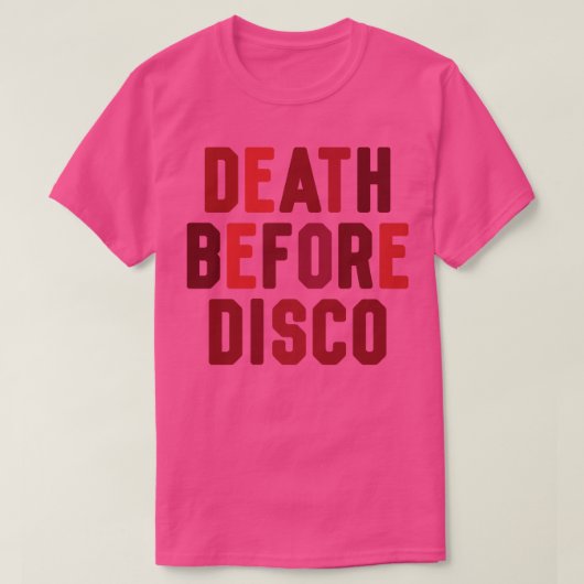 Dood voor Disco T-shirt (Design voorkant)